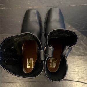 Frye Dark Leather Ankle Boots
